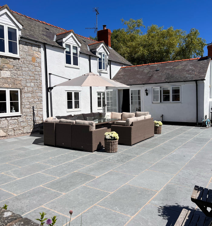 Sledmere Grey Antiqued Limestone - External